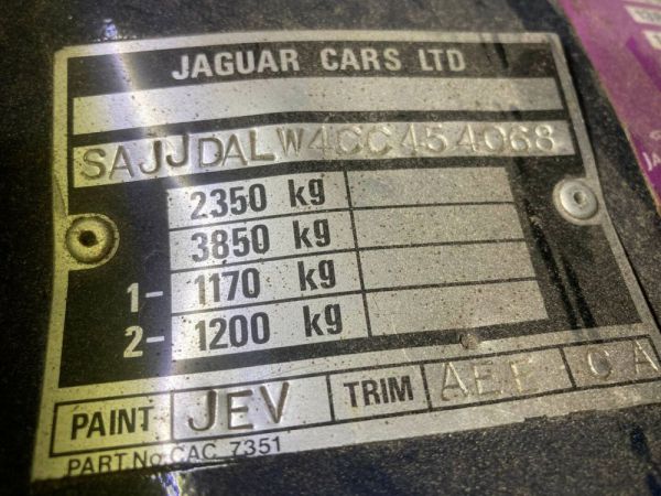 Jaguar Sovereign 3.6 1986 53086